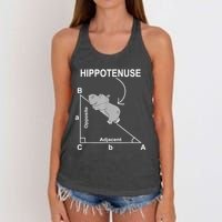 Nerd Geometry Hippotenuse Hypotenuse Funny Women's Knotted Racerback Tank