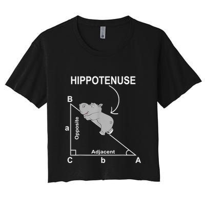 Nerd Geometry Hippotenuse Hypotenuse Funny Crop Top