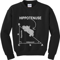 Nerd Geometry Hippotenuse Hypotenuse Funny Kids Sweatshirt