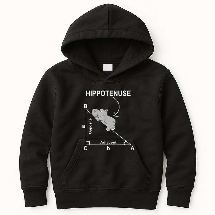 Nerd Geometry Hippotenuse Hypotenuse Funny Kids Hoodie