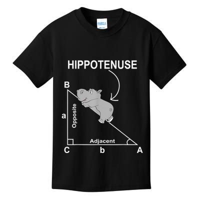 Nerd Geometry Hippotenuse Hypotenuse Funny Kids T-Shirt