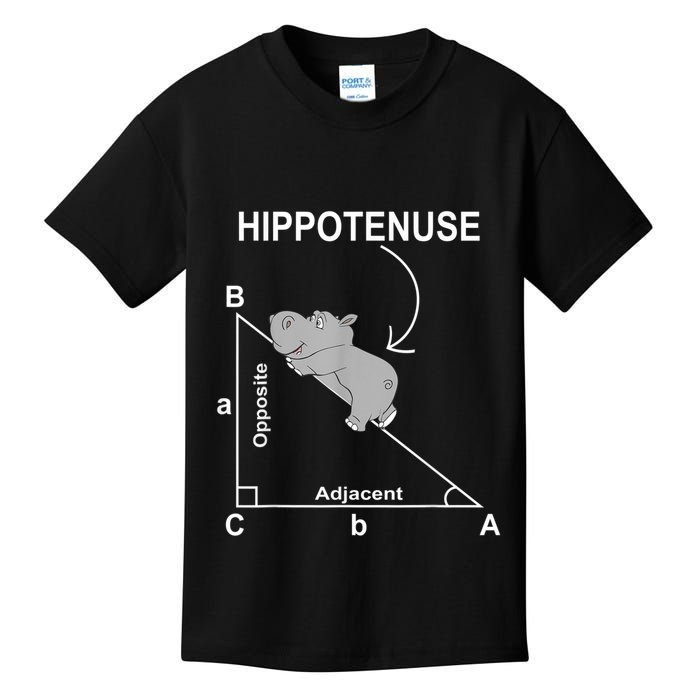 Nerd Geometry Hippotenuse Hypotenuse Funny Kids T-Shirt