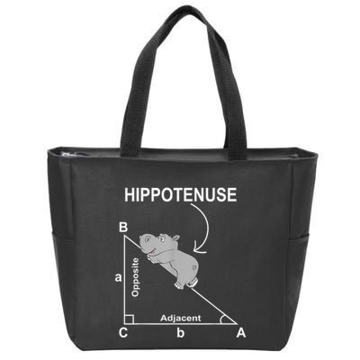 Nerd Geometry Hippotenuse Hypotenuse Funny Zip Tote Bag