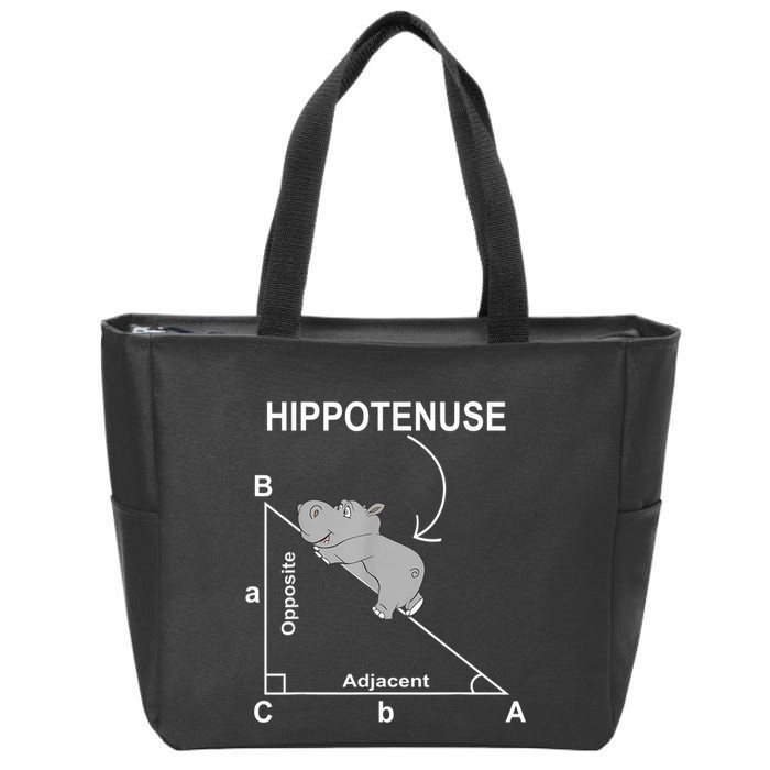 Nerd Geometry Hippotenuse Hypotenuse Funny Zip Tote Bag
