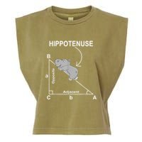 Nerd Geometry Hippotenuse Hypotenuse Funny Garment-Dyed Women's Muscle Tee