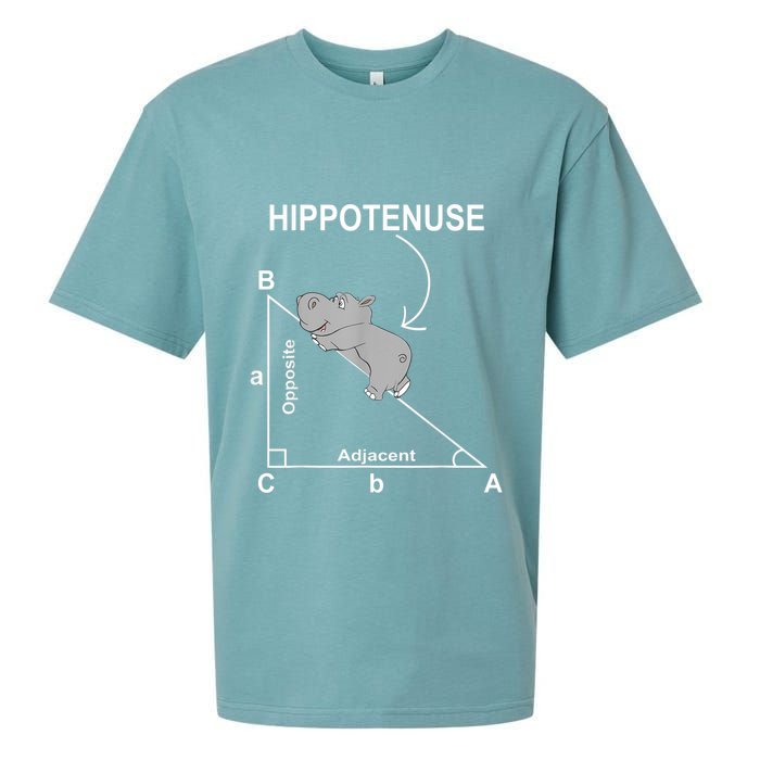 Nerd Geometry Hippotenuse Hypotenuse Funny Sueded Cloud Jersey T-Shirt