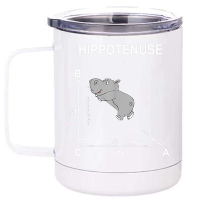 Nerd Geometry Hippotenuse Hypotenuse Funny 12 oz Stainless Steel Tumbler Cup