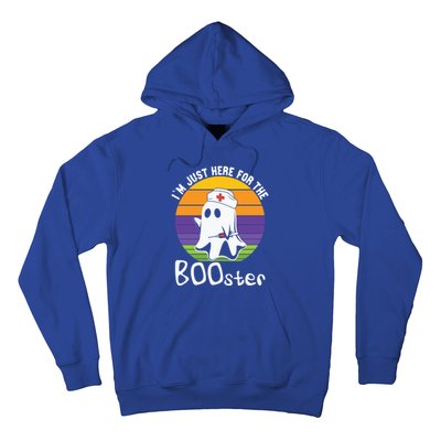 Nurse Ghost I Will Stab You Halloween Here For The Booster Gift Hoodie