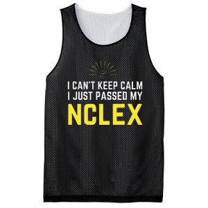 Nurse Graduation I Can't Keep Calm I Passed My NCLEX Mesh Reversible Basketball Jersey Tank