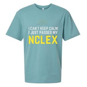 Nurse Graduation I Can't Keep Calm I Passed My NCLEX Sueded Cloud Jersey T-Shirt