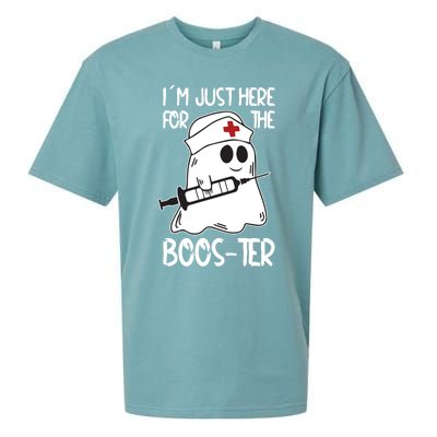 Nurse Ghost I Will Stab You Halloween Just Here For The Boos Cute Gift Sueded Cloud Jersey T-Shirt