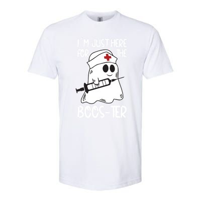 Nurse Ghost I Will Stab You Halloween Just Here For The Boos Cute Gift Softstyle® CVC T-Shirt