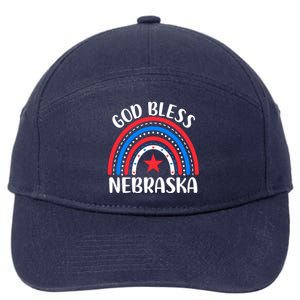 Nebraska Gift I Love Nebraska Usa Gift 7-Panel Snapback Hat