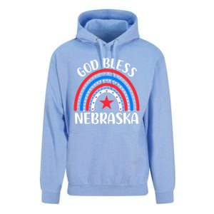 Nebraska Gift I Love Nebraska Usa Gift Unisex Surf Hoodie