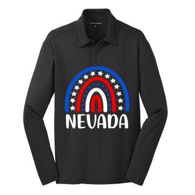 Nevada Gift I Love Nevada Usa Cute Gift Silk Touch Performance Long Sleeve Polo