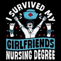 Nurse Graduation I Survived My Girlfriends Nursing Degree Impact Tech Backpack