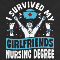 Nurse Graduation I Survived My Girlfriends Nursing Degree Adult Drive Performance Visor