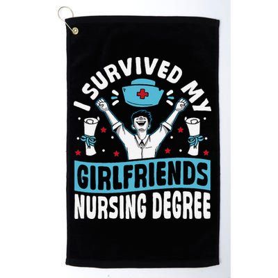 Nurse Graduation I Survived My Girlfriends Nursing Degree Golf Towel
