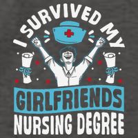 Nurse Graduation I Survived My Girlfriends Nursing Degree Vector Backpack