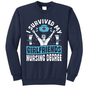 Nurse Graduation I Survived My Girlfriends Nursing Degree Sweatshirt