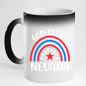 Nevada Gift I Love Nevada Usa Great Gift 11oz Black Color Changing Mug