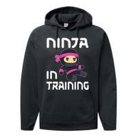 Ninja Girl In Training Performance Fleece Hoodie