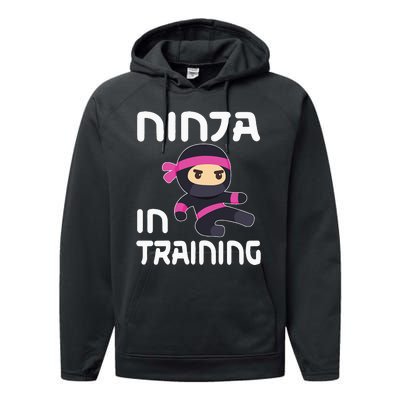 Ninja Girl In Training Performance Fleece Hoodie