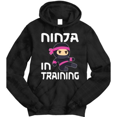 Ninja Girl In Training Tie Dye Hoodie