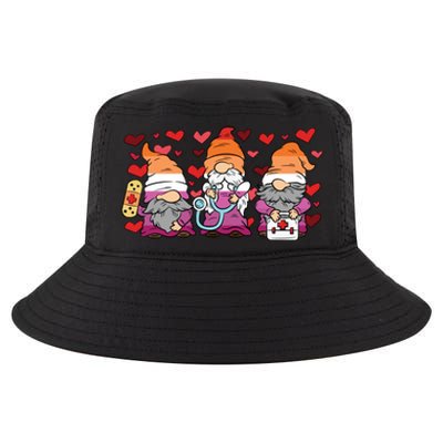 Nurse Gnome Lesbian LgbtQ Pride Rn Lpn Nursing Student Gift Cool Comfort Performance Bucket Hat