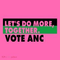 Ngamla Gouws LetS Do More Together Vote Anc Stripe Pom Pom Beanie