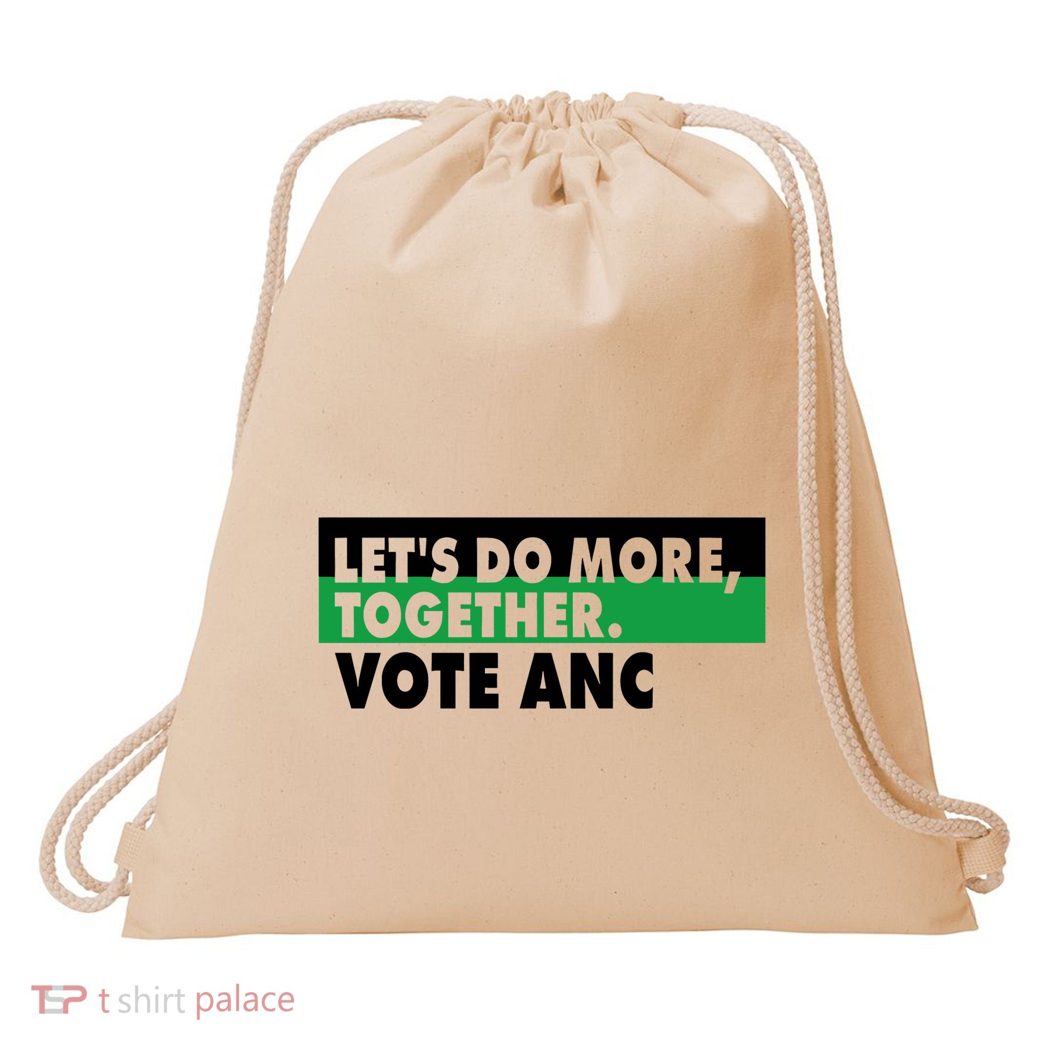 Ngamla Gouws LetS Do More Together Vote Anc Drawstring Bag