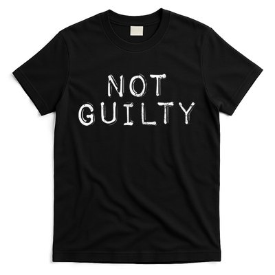 NOT GUILTY Label Vintage Style Attend Favorite Trial T-Shirt