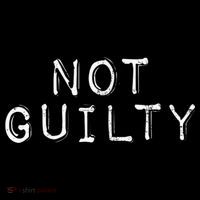 NOT GUILTY Label Vintage Style Attend Favorite Trial T-Shirt