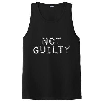 NOT GUILTY Label Vintage Style Attend Favorite Trial PosiCharge Competitor Tank