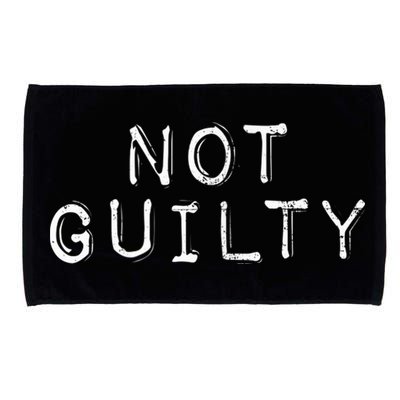 NOT GUILTY Label Vintage Style Attend Favorite Trial Microfiber Hand Towel