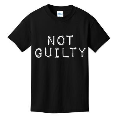 NOT GUILTY Label Vintage Style Attend Favorite Trial Kids T-Shirt