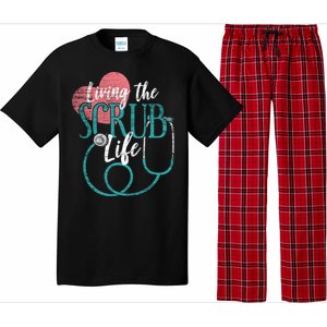 Nurse Gift Living The Scrub Life Stethoscope Gift Meaningful Gift Pajama Set