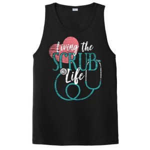 Nurse Gift Living The Scrub Life Stethoscope Gift Meaningful Gift PosiCharge Competitor Tank