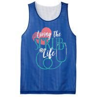 Nurse Gift Living The Scrub Life Stethoscope Gift Meaningful Gift Mesh Reversible Basketball Jersey Tank