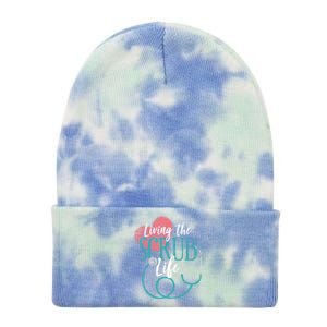 Nurse Gift Living The Scrub Life Stethoscope Gift Meaningful Gift Tie Dye 12in Knit Beanie