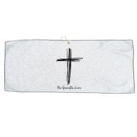 No Greater Love Cross Christian Easter Large Microfiber Waffle Golf Towel