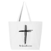 No Greater Love Cross Christian Easter 25L Jumbo Tote