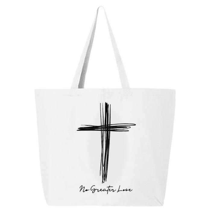 No Greater Love Cross Christian Easter 25L Jumbo Tote