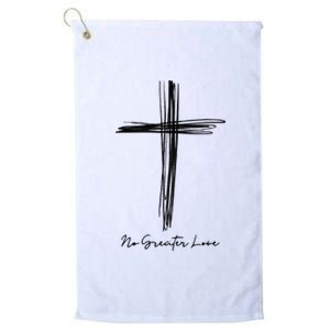 No Greater Love Cross Christian Easter Platinum Collection Golf Towel