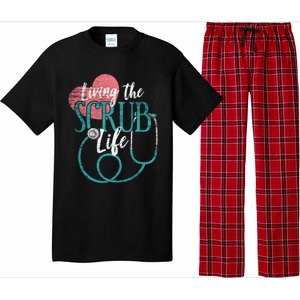 Nurse Gift Living The Scrub Life Stethoscope Gift Pajama Set