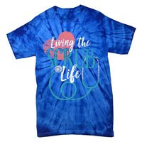 Nurse Gift Living The Scrub Life Stethoscope Gift Tie-Dye T-Shirt