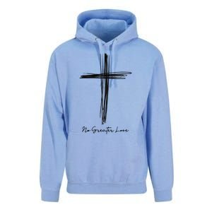 No Greater Love Cross Christian Easter Unisex Surf Hoodie