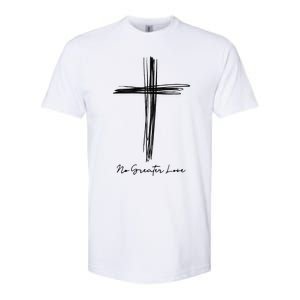 No Greater Love Cross Christian Easter Softstyle CVC T-Shirt