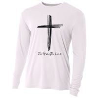 No Greater Love Cross Christian Easter Cooling Performance Long Sleeve Crew