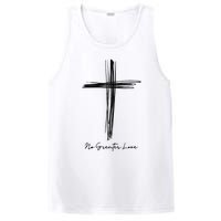 No Greater Love Cross Christian Easter PosiCharge Competitor Tank